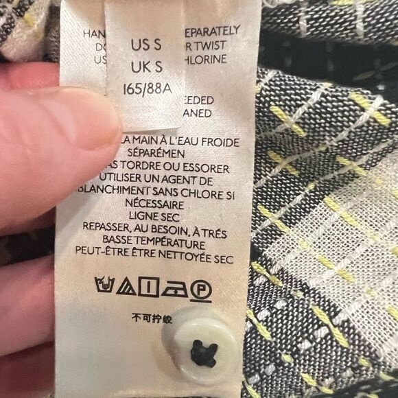 Anthropologie Pilcro Breezy Button Down Plaid Buffalo Top Blouse size Small - Picture 10 of 12